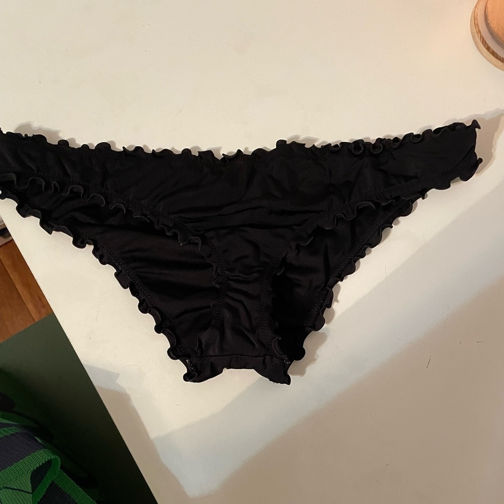 Black bathing suit bottoms